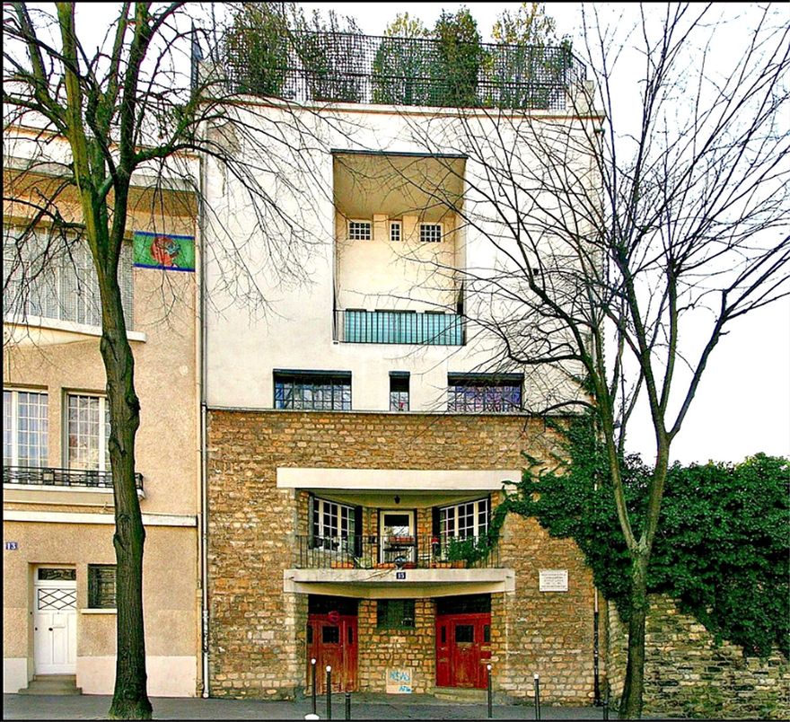 House for Tristan Tzara in Paris, France, 1925-1926, designed by Adolf Loos.