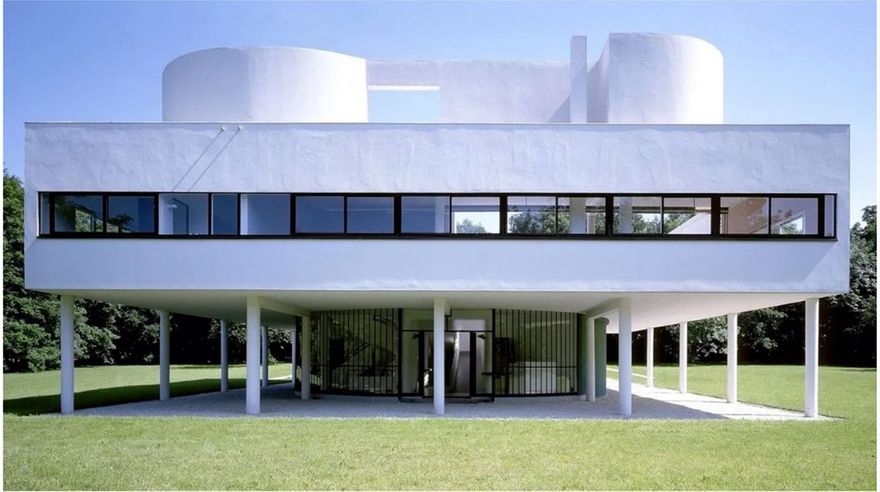 Villa Savoie at Poissy, France, 1929 by Le Corbusier