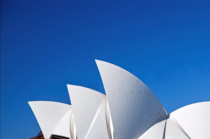 Sydney Opera House, Bennelong Point, Sydney, NSW, Australia by Jorn Utzon designed 1956 – 1973