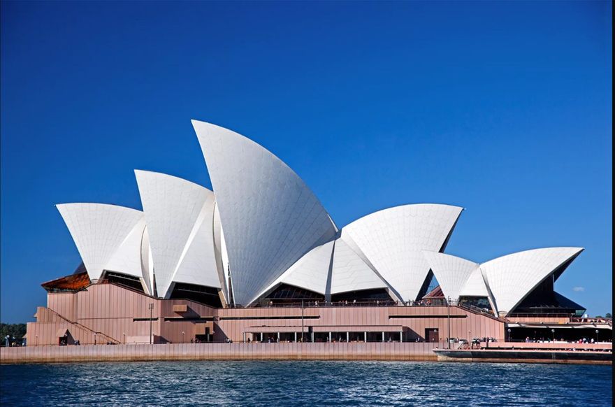Sydney Opera House, Bennelong Point, Sydney, NSW, Australia by Jorn Utzon designed 1956 – 1973