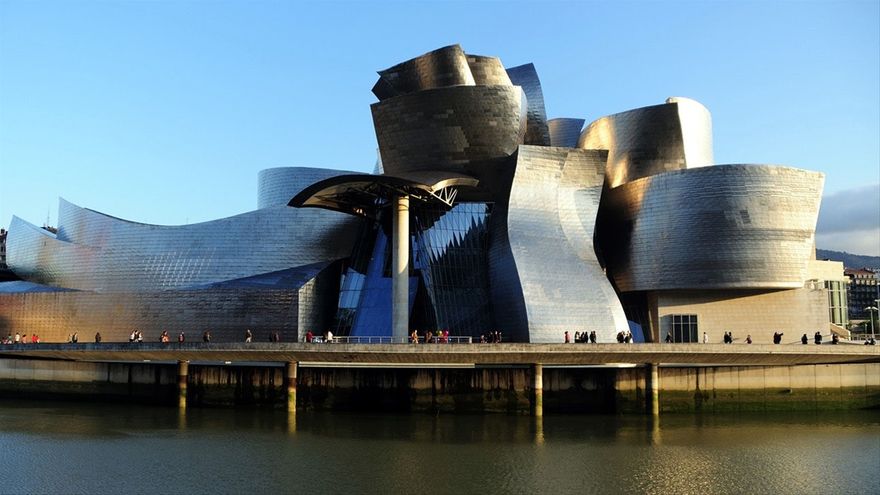 Guggenheim Museum at Bilbao, Spain, opened in 1997, designed by Frank Gehry